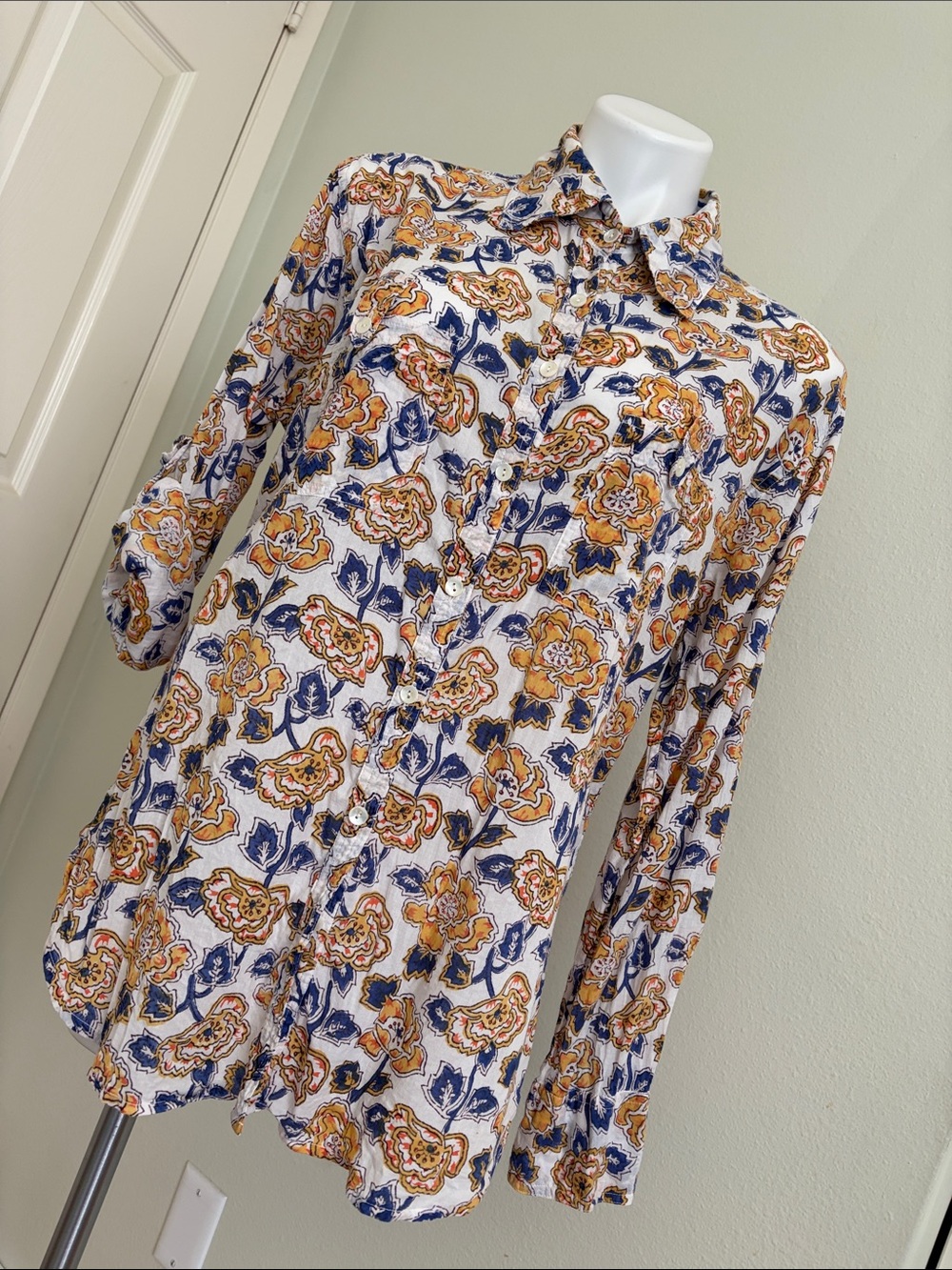 Roberta Roller Rabbit Striped Blue and White Top